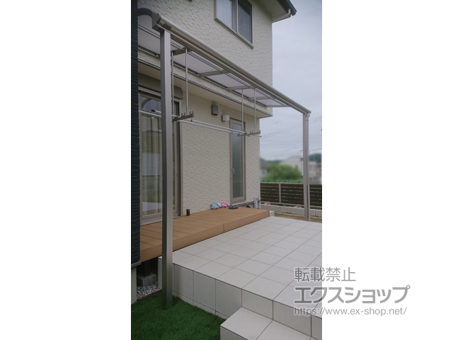 大阪府南河内郡太子町ののテラス屋根 ヴェクターテラス R型 テラスタイプ 単体 積雪〜20cm対応 施工例