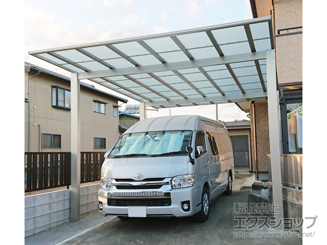静岡県周智郡森町ののカーポート エフルージュ ツイン 積雪〜20cm対応 施工例