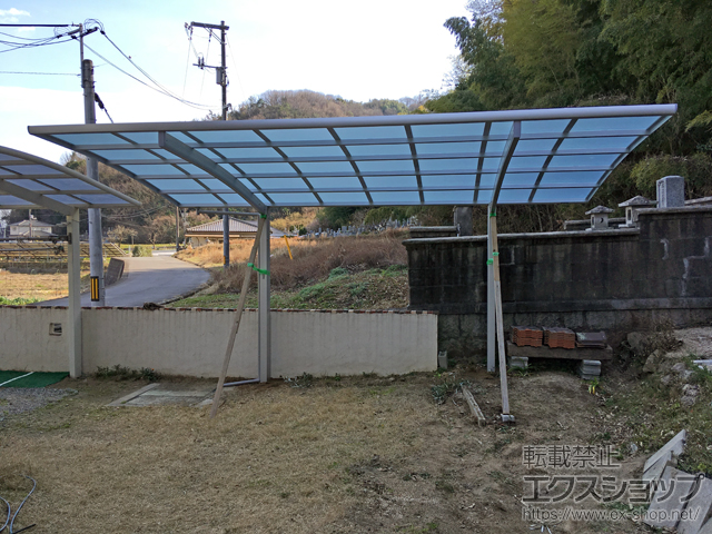岡山県笠岡市ののカーポート レイナポートグラン　積雪〜20cm対応 施工例