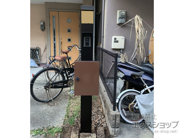 大阪府大阪市のの機能門柱・ポスト シンプレオポストユニット1型 施工例