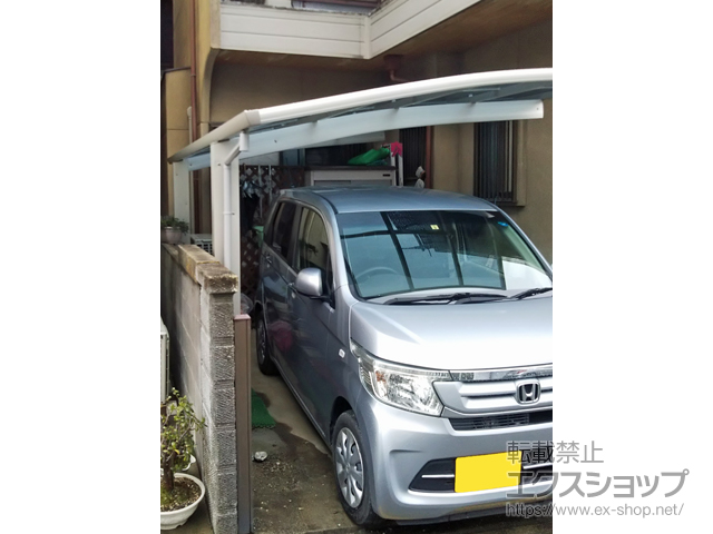 大阪府八尾市ののカーポート プレシオスポート 積雪〜20cm対応 施工例