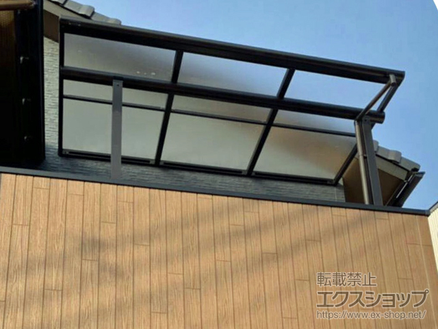 ののバルコニー・ベランダ屋根 ヴェクターテラス F型 屋根タイプ 単体 積雪〜20cm対応 施工例