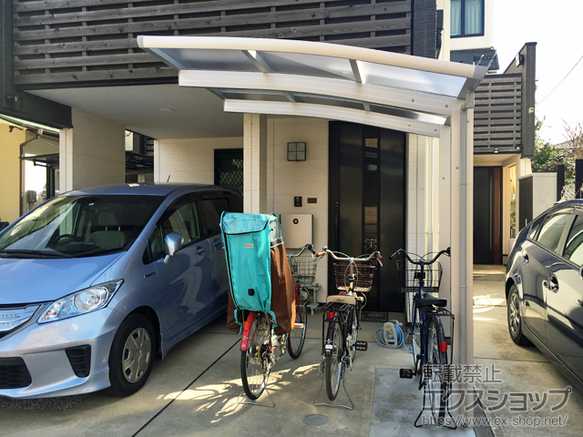東京都葛飾区ののサイクルポート・駐輪場 レイナポートグランミニ 積雪〜20cm対応 施工例