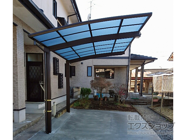 熊本県球磨郡湯前町ののカーポート プレシオスポート 積雪〜20cm対応 施工例