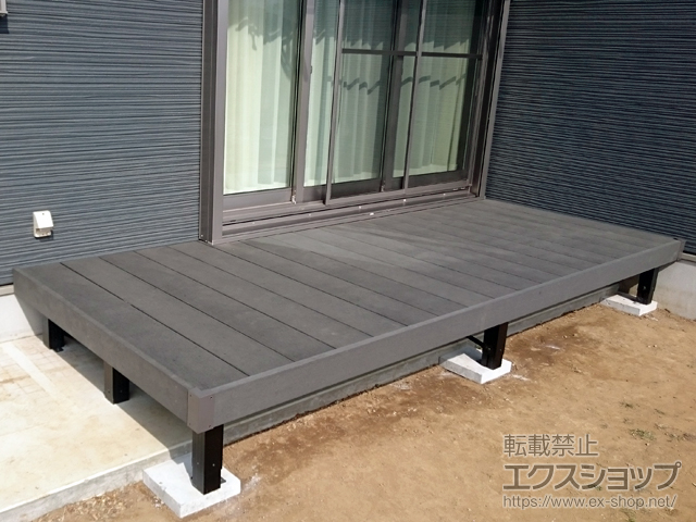 神奈川県秦野市ののウッドデッキ リウッドデッキ 200 施工例