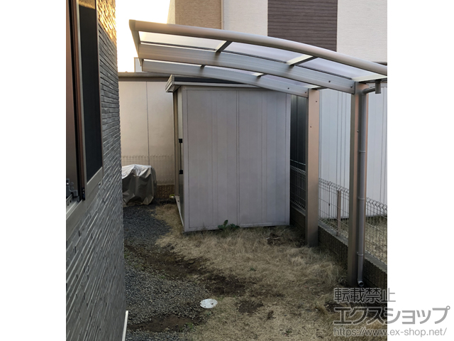 茨城県つくば市ののサイクルポート・駐輪場 レイナポートグランミニ 積雪〜20cm対応 施工例