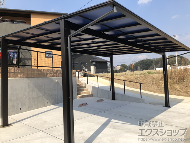 長崎県佐世保市ののカーポート エフルージュ ツイン 積雪〜20cm対応 施工例