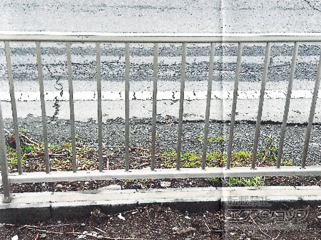 茨城県猿島郡境町ののフェンス・柵 ミエッタフェンス 防犯たて格子タイプ 自由柱施工 施工例