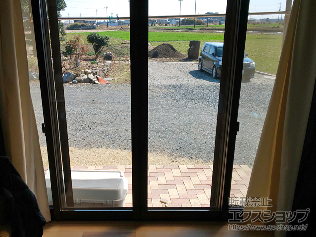 栃木県下都賀郡壬生町のの二重窓（内窓） インプラス ダストバリア仕様 引違い窓 4枚建 施工例