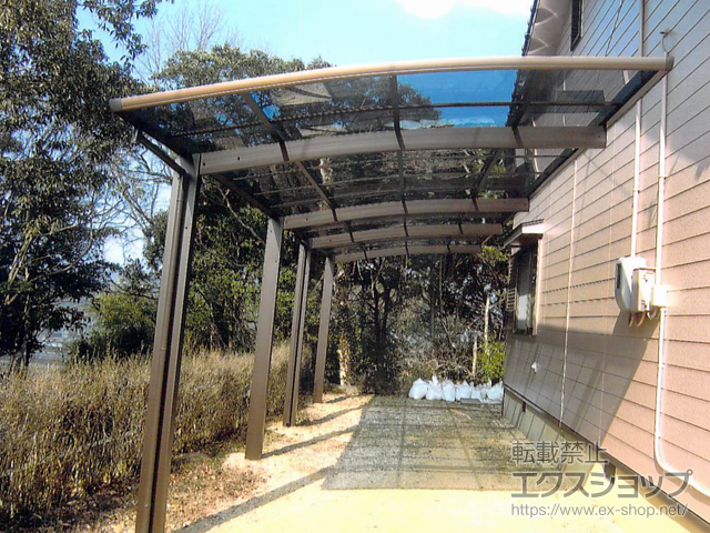 山口県山口市ののカーポート プレシオスポート 縦連棟 積雪〜20cm対応 施工例