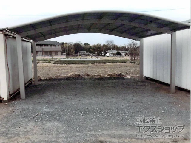 埼玉県東松山市のYKKAPのカーポート レイナツインポートグラン　積雪～20cm対応 施工例