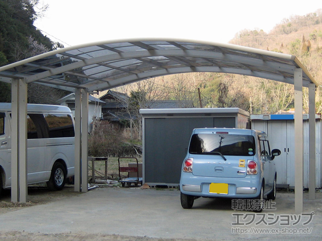 広島県三原市ののカーポート レイナツインポートグラン　積雪〜20cm対応 施工例