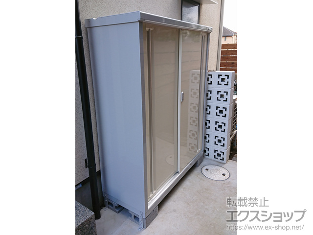 東京都三鷹市のの物置・屋外倉庫 シンプリー 一般型 1320×515×1603（MJX-135D-P） MJX-135D-P-FW 施工例