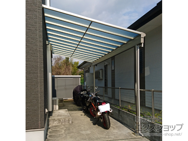 熊本県八代市ののテラス屋根 ヴェクターテラス F型 テラスタイプ 単体 積雪〜20cm対応 施工例