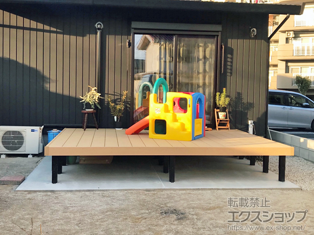 愛知県丹羽郡扶桑町ののウッドデッキ リウッドデッキ 200 施工例