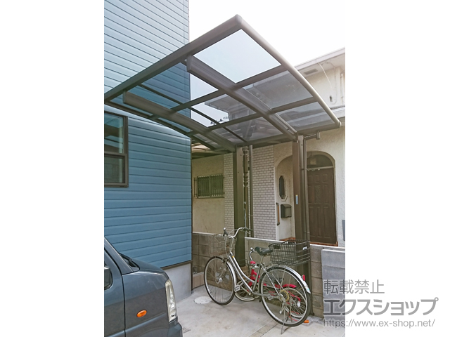 東京都東久留米市ののサイクルポート・駐輪場 レイナポートグランミニZ 積雪〜20cm対応 施工例