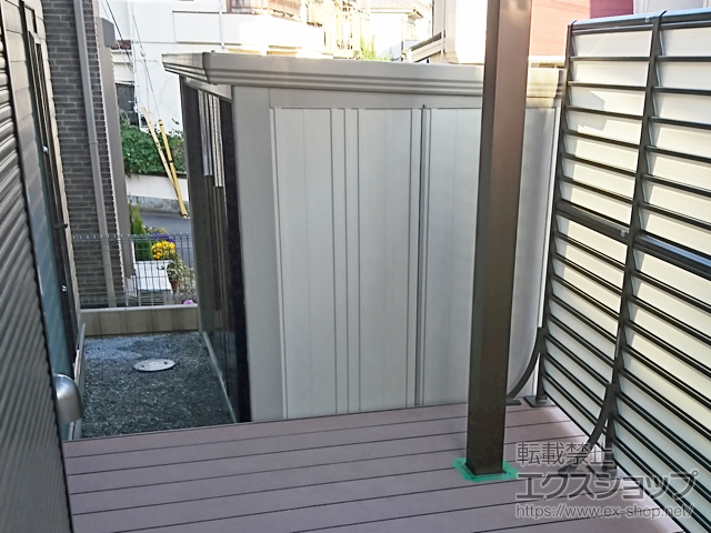 東京都東久留米市のの物置・屋外倉庫 Mr.ストックマンダンディ 一般型 3232×1590×2110 ND-3215-DB 施工例