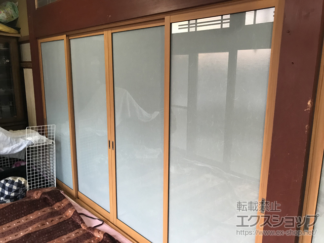 滋賀県犬上郡豊郷町のの二重窓（内窓） インプラス ダストバリア仕様 引違い窓 4枚建 施工例