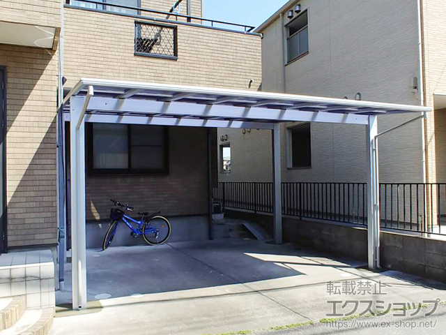 埼玉県鴻巣市ののカーポート エフルージュ ツイン 積雪〜20cm対応 施工例