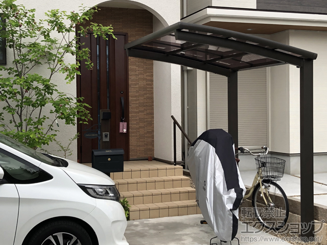 大阪府堺市ののサイクルポート・駐輪場 ネスカRミニ (ラウンドスタイル) 積雪〜20cm対応 施工例