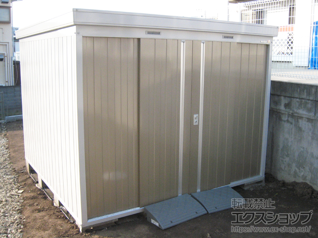 神奈川県藤沢市のの物置・屋外倉庫 ネクスタ 一般型 2630×2630×2020 NXN-70S-MB 施工例