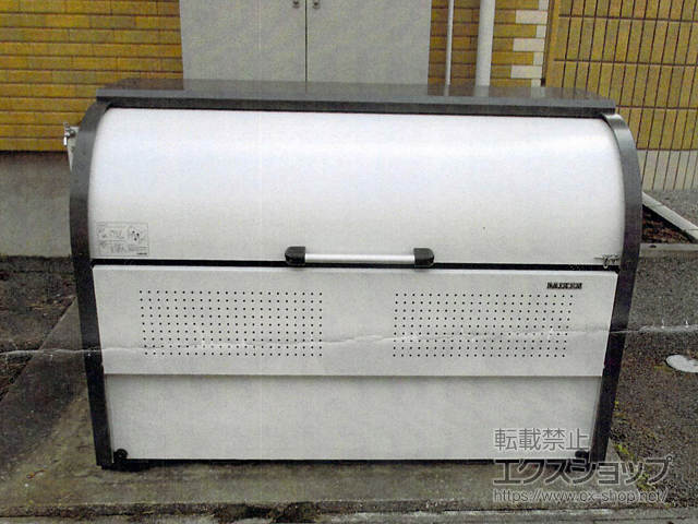 新潟県新潟市ののゴミステーション クリーンストッカー CKR-1607-2型 （容量1000L） 施工例