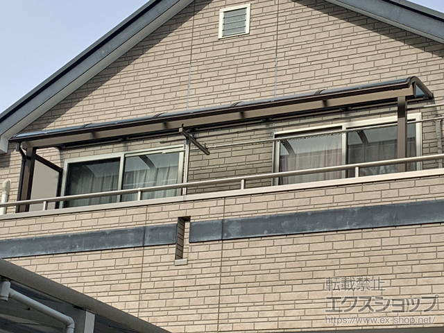 千葉県成田市ののバルコニー・ベランダ屋根 ヴェクターテラス R型 屋根タイプ 単体 積雪〜20cm対応 施工例
