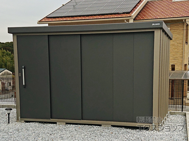福岡県飯塚市のの物置・屋外倉庫 エスケーエイト SK8-180 一般型 3000×2000×1940 SK8-180-GK 施工例