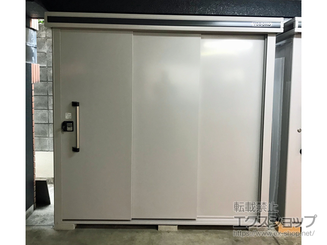 東京都杉並区のの物置・屋外倉庫 エルモ 一般型 2220×1170×2121（LMD-2211） LMD-2211-CB 施工例