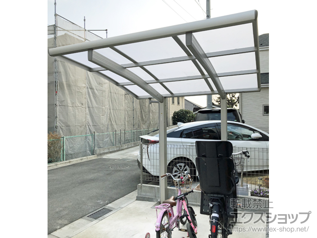 東京都町田市ののサイクルポート・駐輪場 プレシオスポート ミニ 積雪〜20cm対応 施工例