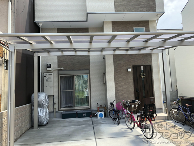 京都府京都市ののカーポート エフルージュ ツイン 積雪〜20cm対応 施工例