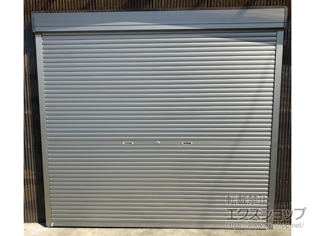 千葉県茂原市のLIXIL リクシル（トステム）のガレージシャッター ガレージシャッタークワトロ 手動式 外部付タイプ 施工例