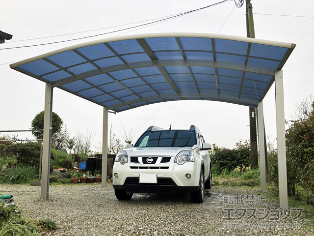 佐賀県神埼市ののカーポート レイナツインポートグラン　積雪〜20cm対応 施工例
