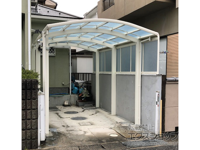 滋賀県東近江市ののカーポート レイナワンポートグラン50 積雪50cm対応 施工例