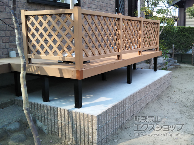 愛知県江南市ののウッドデッキ リウッドデッキ 200 施工例