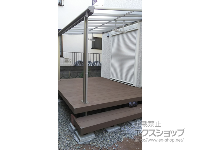 神奈川県秦野市ののテラス屋根 ヴェクターテラス F型 テラスタイプ 単体 積雪〜20cm対応 施工例