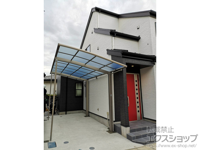 神奈川県川崎市ののカーポート フーゴR (ラウンドスタイル) 積雪〜20cm対応 施工例