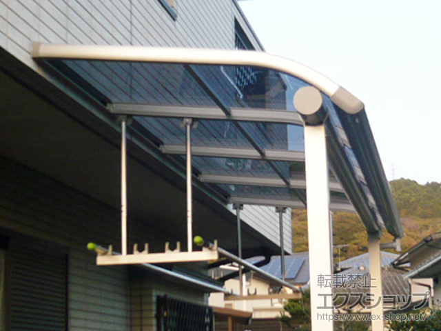 福岡県太宰府市ののテラス屋根 ヴェクターテラス R型 テラスタイプ 単体 積雪〜20cm対応 施工例