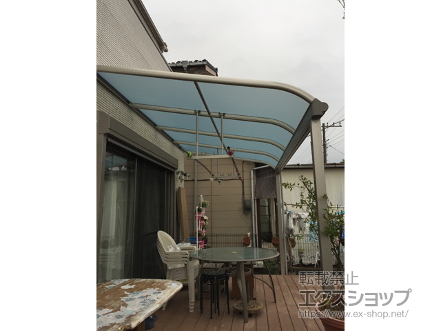 神奈川県逗子市ののテラス屋根 ヴェクターテラス R型 テラスタイプ 単体 積雪〜20cm対応 施工例