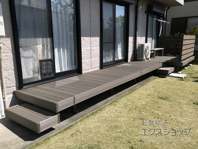 千葉県長生郡一宮町ののウッドデッキ 樹ら楽ステージ 木彫 施工例