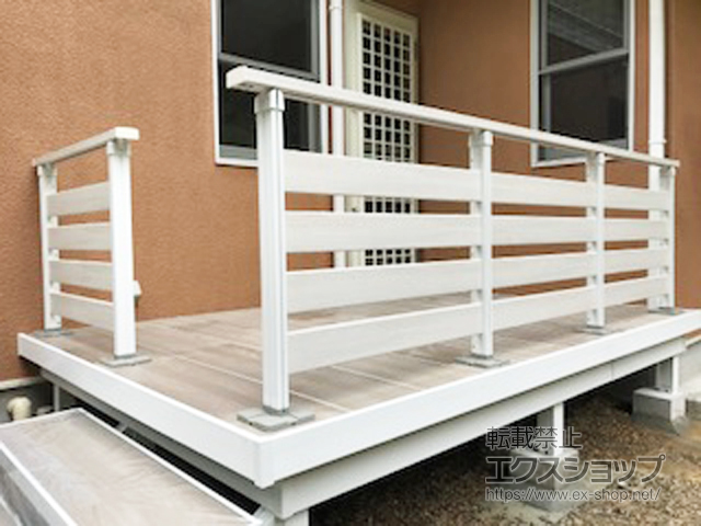 兵庫県西脇市ののウッドデッキ ガーデンフロア ラステラ 標準納まり ダブルフレームタイプ 施工例