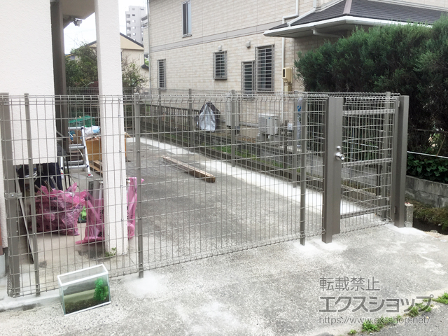 愛知県あま市のの門扉 ハイグリッド門扉NF8型 片開き　柱使用 施工例