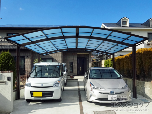 福島県いわき市ののカーポート レイナツインポートグラン　積雪〜20cm対応 施工例