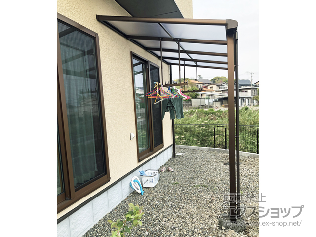 大分県速見郡日出町ののテラス屋根 ヴェクターテラス F型 テラスタイプ 単体 積雪〜20cm対応 施工例