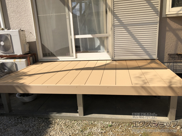 高知県南国市ののウッドデッキ リウッドデッキ 200 施工例