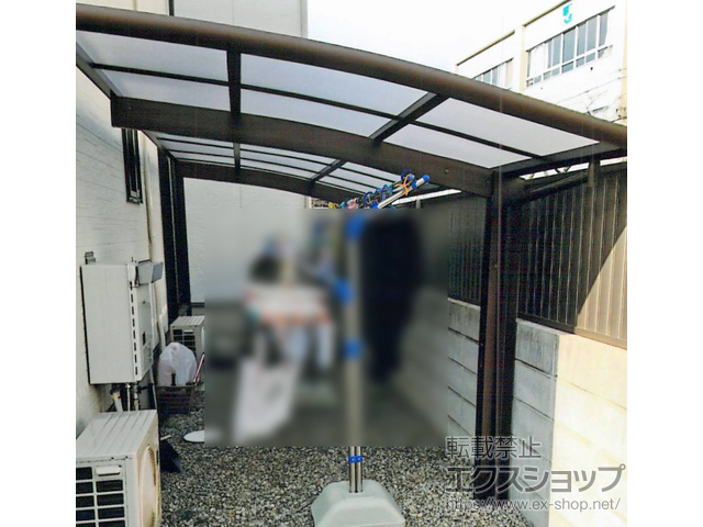 大阪府岸和田市ののサイクルポート・駐輪場 レイナポートグランミニ 積雪〜20cm対応 施工例