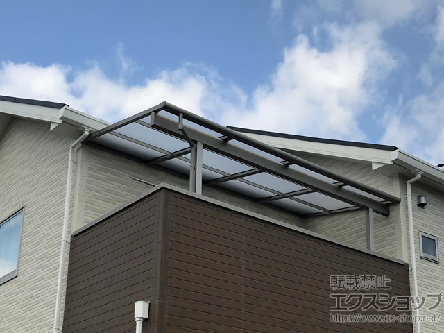 滋賀県大津市ののバルコニー・ベランダ屋根 スピーネ F型 1500 屋根タイプ 単体 積雪〜50cm対応 施工例