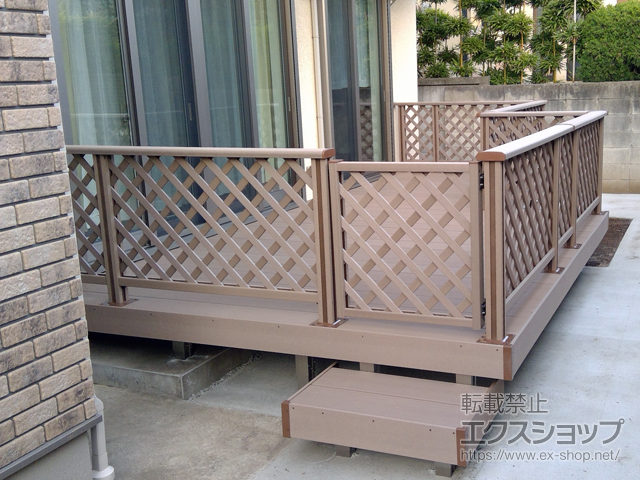 東京都世田谷区のLIXIL リクシル（トステム）のウッドデッキ レストステージ 幕板納まり 施工例