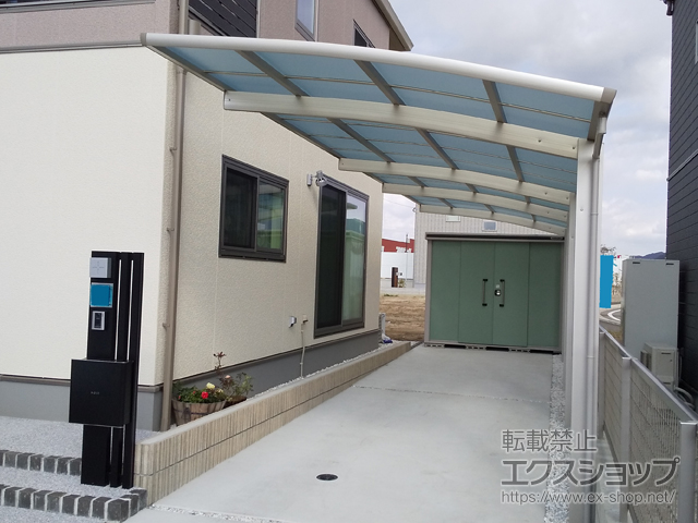 福岡県古賀市ののカーポート レイナポートグラン 縦連棟　積雪〜20cm対応 施工例