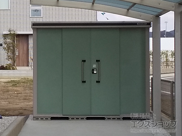 福岡県古賀市のの物置・屋外倉庫 エルモ 一般型 2570×1170×2121 LMD-2511-EG 施工例